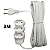 Extensão Branco ou Preto Bipolar 10A Megatron Varios Tamanhos Bivolt - Imagem 9