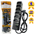 FILTRO 6,5,4 E 3 TOMADAS 85CM PRETO e BRANCO 3 FUROS 3A (NR ELETRON) - Imagem 9