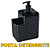 Kit de Cozinha com Lixeira, Rodinho, Porta Sabão Rattan Arqplast - Imagem 10