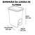 Kit de Cozinha com Lixeira, Rodinho, Porta Sabão Rattan Arqplast - Imagem 3