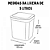 Kit de Cozinha com Lixeira, Rodinho, Porta Sabão Rattan Arqplast - Imagem 4