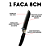 Kit com 3 Utensílios Black Descascador e Duas Facas Metal - Imagem 4