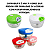 Multi Processador de Alimentos Manual 3 laminas 500ML Inox Triturador - Imagem 4