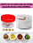 Mini Triturador Manual 170ML Branco P Cozinha Uso Doméstico - Imagem 7