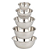 Conjunto de 5 Tigelas Inox Saladeira e Bowl P Salada Legume - Imagem 1
