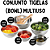 Conjunto de 5 Tigelas Inox Saladeira e Bowl P Salada Legume - Imagem 3