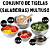 Conjunto de 5 Tigelas Inox Saladeira e Bowl P Salada Legume - Imagem 4