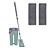 Esfregão Mop Para Limpeza De Piso, Chão E Vidro c/ 2 refil - Imagem 1