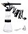 Aerógrafo Para Pintura Pneumático Tipo Caneta Kit 7 Peças - Imagem 3