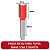 Fresa Reta P/ Tupia 8mm C/ 2 Dentes Metal Duro Profissional - Imagem 4