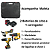Kit Ferramentas 3em1 a bateria Nakan Furadeira, parafusadeira e esmerilhadeira - Imagem 2