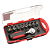 Chave Catraca 1/4 Com Soquetes e Pontas Bits Kit 19 Peças - Imagem 3