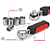 Chave Catraca 1/4 Com Soquetes e Pontas Bits Kit 19 Peças - Imagem 2