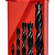 Kit 5 Brocas Para Madeira 4 a 10mm 3 Pontas Aço Cromo Htom - Imagem 4