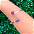 BRACELETE DUPLO DE AMETISTA - Pedra da Espiritualidade, Intuição e Proteção - Imagem 1