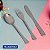 Jogo de Talheres Infantil Tramontina Baby Friends Aço Inox  4 Peças - Imagem 4