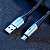 Cabo Lightning Baseus Horizontal com Luz Indicadora 2.4A 1m - Imagem 5