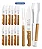 Kit Churrasco 15 Peças Inox Garfos Facas Pegador Tramontina - Imagem 2