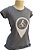 FEMININA Camiseta 100% Algodão GPS Biker - Cinza Mescla Escuro - Imagem 3