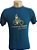 Camiseta 100% Algodão Johnnie Biker - Azul Hong Kong - Imagem 1