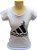 FEMININA Camiseta 100% Algodão Subidas - Branca - Imagem 1