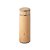 Garrafa Térmica Aço Inox revestida em Bambu com Alça - Imagem 1