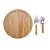 Kit Pizza 3 Peças com Tábua de Bambu e Utensílios em Inox - Imagem 4