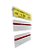 Porta Etiqueta de Base 60 x20mm Pvc modelo 'U' Com Fita - 100 Unidades - Imagem 1