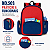 Mochila Infantil Escolar Bolso Frontal- Azul E Vermelha - Imagem 2