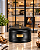 Porta Biscoito de metal com Tampa Friso Preto- 1 unidade - Imagem 3