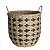 Cesto Grande Decorativo Plantas Roupas Brinquedos Com Alças - Imagem 1