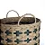 Cesto Grande Decorativo Plantas Roupas Brinquedos Com Alças - Imagem 3