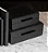 Caixa Decorativa Em Couro Preto-Paramount 32x22x11cm. - Imagem 2