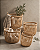 Cesto Decorativo Arcos Redondo C/ Alças 49cm Textura Rattan - Imagem 2