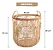 Cesto Decorativo Arcos Redondo C/ Alças 49cm Textura Rattan - Imagem 3