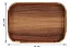 Bandeja Retangular Arredondada De Madeira Acácia 40cm - Imagem 6