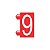 Precificador Pacote Avulso Número “9” (nove) Vermelho - 30 peças - Preço para Vitrine - Imagem 1