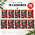 Caderneta 80 Folhas Lisas Estampa Tropical 10 Unidades - Imagem 1