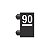 Precificador Pacote Avulso Número “90” (noventa centavos) Preto - 30 peças - Preço para Vitrine - Imagem 1