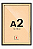 Moldura A2 42x60 cm Filete Para Placa MDF - PRETA - Imagem 1