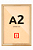 Moldura A2 42x60 cm Filete Para Placa MDF - AVELÃ - Imagem 1