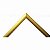 Moldura Alumínio Vidro Simples Alvará Certificado A4 21x30 - DOURADO FOSCO - Imagem 2