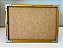 Moldura A4 21x30 cm Alumínio Vidro Simples Alvará Certificado - DOURADA FOSCA - Imagem 4