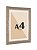 Moldura Trançada A4 21x30 Com Paspatur e Vidro Frontal - Imagem 1