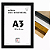 Moldura Quadro A3 30x42 cm P/ Posters Imagens Fotos - COM VIDRO - Imagem 1
