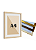 Moldura Quadro Com Vidro E Paspatur De 3 Cm P/ Imagem A4 21x30 cm (2x1) - Imagem 1
