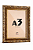 Moldura A3 30x42 cm Clássica Dourada Entalhada P/ Posters Imagens - COM VIDRO - Imagem 3
