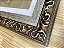 Moldura A4 21x30 cm Clássica Ornamental Com Paspatur - Bronze Envelhecido com Filete Prata - VIDRO - Imagem 2