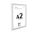 Moldura A2 Caixa Alta 42x60 cm C/ PETG - C/ Vidro - Perfil 3x1,5 cm - Imagem 5