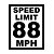 Placa de Parede Decorativa: Speed Limit - Imagem 2